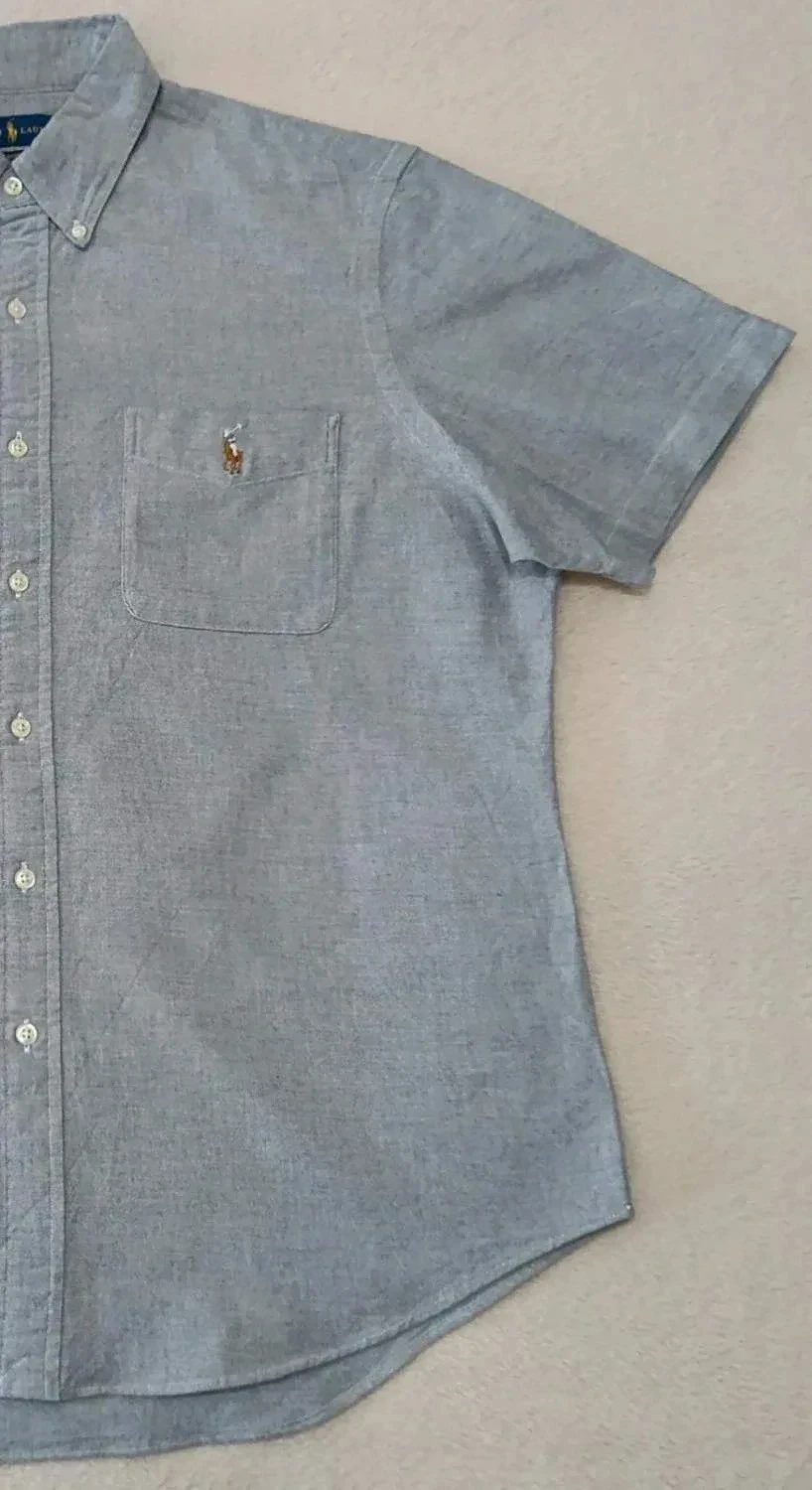 Short sleeve Ralph Lauren grey shirt Size L – photo 6